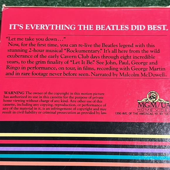 THE BEATLES - The Compleat Beatles (VHS, 1988) Documentary Movie - Picture 3 of 11